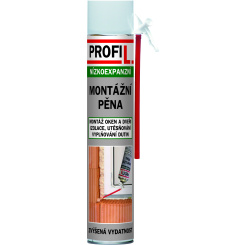 Profil montážní pěna, nízkoexpanzní, trubičková, 750 ml