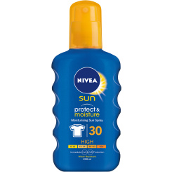 Nivea Sun Protect &amp; moisture OF 30 hydratační sprej na opalování, 200 ml
