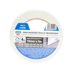 Mako montážní páska na zrcadla, oboustranná, pěnová, šířka 19 mm, délka 5 m