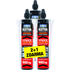 Ceys chemická kotva polyester, 300 ml, 2 + 1