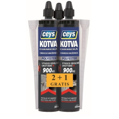 Ceys chemická kotva polyester, 300 ml, 2 + 1