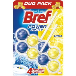 Bref Power Aktiv 4 Formula Lemon WC blok 2 x 50 g, duopack