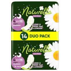Naturella Ultra Night Duo Pack dámské hygienické vložky s křidélky, 14 ks