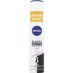 Nivea Black &amp; White Invisible Clear antiperspirant, 200 ml