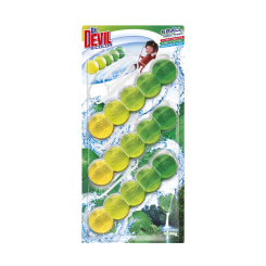 Dr. Devil WC Bicolor 5ball natur fresh závěsný WC blok, 3× 35 g
