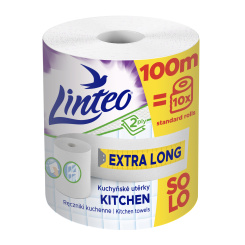 Linteo Mega 2vrstvé kuchyňské papírové utěrky, 100 m, 1 role