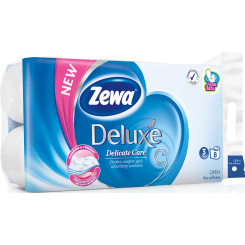 Zewa Deluxe Delicate Care 3vrstvý toaletní papír, 19,3 m, 8 rolí