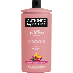 Authentic Toya Aroma tekuté mýdlo brusinky a nektarinka, náplň, 600 ml