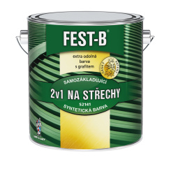 FEST-B S2141, antikorozní nátěr na železo, 0570 tmavě zelený, 2,5 kg