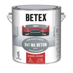 Betex  S2131 2v1 základní i vrchní barva na beton 0110 šedá, 2 kg