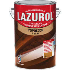 Lazurol Topdecor S1035 tenkovrstvá lazura na dřevo T021 ořech, 4,5 l