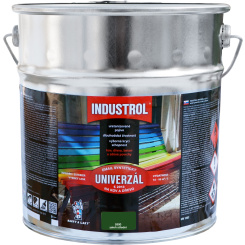 Industrol S2013 univerzál lesk vrchní barva na kov a dřevo, 5300 zeleň střední, 9 l