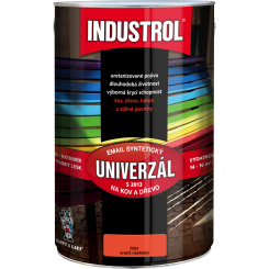 Industrol S2013 univerzál lesk vrchní barva na kov a dřevo, 7551 oranž návěstní, 4 l