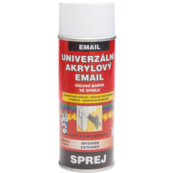 BALSPREJ vrchní univerzální akrylová barva ve spreji, RAL 9003 signální bílá, 400 ml