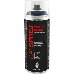 BALSPREJ vrchní univerzální akrylová barva ve spreji, RAL 7031 šedomodrá, 400 ml