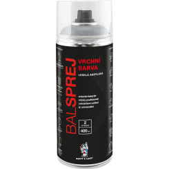 BALSPREJ vrchní univerzální akrylová barva ve spreji, RAL 7035 šedá světlá, 400 ml