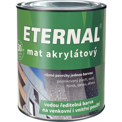 Eternal mat akrylátový univerzální barva na dřevo, kov, beton
