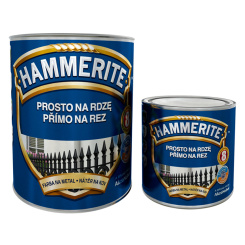 Hammerite kladívková barva přímo na zrezivělý kov