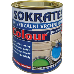 Sokrates Colour pololesk univerzální vrchní barva na dřevo a kov