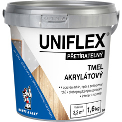 Uniflex akrylátový tmel na sádrokarton, zdivo a dřevo, 1,6 kg