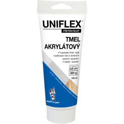 Uniflex akrylátový tmel na sádrokarton, zdivo a dřevo, tuba, 300 g