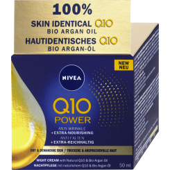 Nivea Q10 Power noční krém proti vráskám, 50 ml