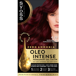 Syoss Oleo Intense olejová barva na vlasy 4-23 Burgundská Červeň