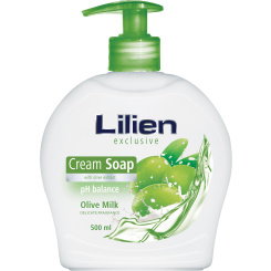 Lilien Olive Milk tekuté mýdlo s dávkovačem, 500 ml
