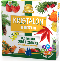 Agro Kristalon Podzim vodorozpustné univerzální hnojivo 0,5 kg pro 250 l zálivky