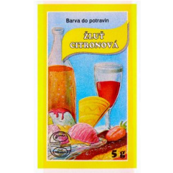 Aroco práškové potravinářské barvivo, žlutý citron, 5 g