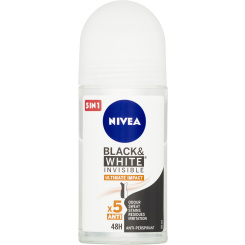 Nivea Black &amp; White Invisible Ultimate Impact kuličkový antiperspirant, 50 ml