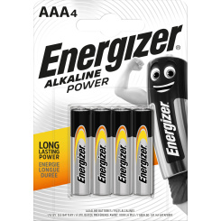 Energizer Alkaline Power AAA mikrotužková baterie, 4 ks
