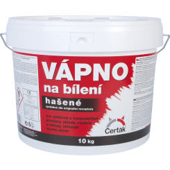 Vápno na bílení, hašená vápenná barva, Čerťák, 10 kg