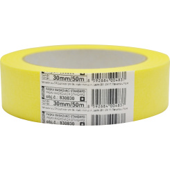 Mako Basic lepicí páska zakrývací hladký krep, 3 dny, do 60 °C, 30 mm × 50 m