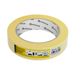 Spokar papírová zakrývací páska, 1 den, do 60 °C, rozměry 25 mm × 50 m