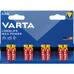 Varta Longlife Max Power AAA mikrotužkové baterie 8 ks
