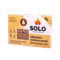 Podpalovač Solo dřevěná zápalka 2v1, 24 podpalů