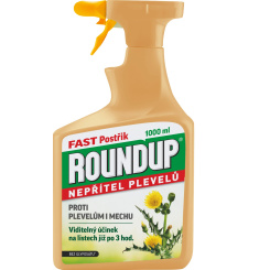 Roundup Fast postřik na hubení plevelů, 1 l