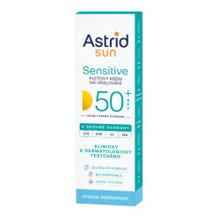 Astrid Sun OF 50+ Sensitive pleťový krém na opalování, 50 ml