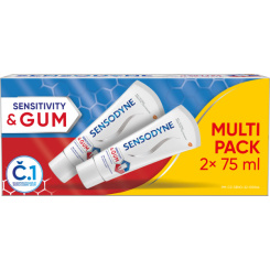 Sensodyne Repair &amp; Protect Whitening zubní pasta, 2 × 75 ml