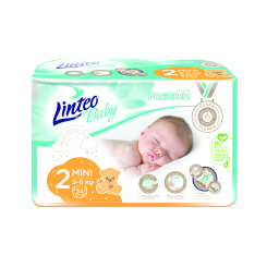 Linteo Baby Premium Mini dětské pleny 3 až 6 kg, 34 ks