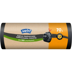 Swirl extra silné zatahovací pytle na odpad 70 l, 56 × 86 cm, 36 µ, 8 ks