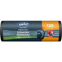 Swirl Profi pytle na těžký odpad 120 l, 36 µ, 75 × 95 cm, 12 ks