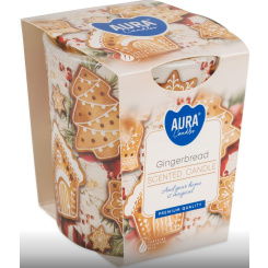 Aura vonná svíčka ve skle perníčky, 100 g