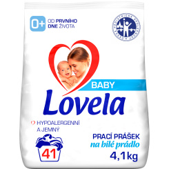 Lovela na bílé prací prášek pro miminka, 41 praní, 4,1 kg