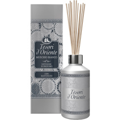 Tesori d&#039;Oriente Muschio Bianco aroma difuzér s ratanovými tyčinkami, 200 ml