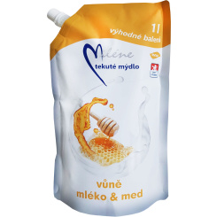 Miléne Mléko a med tekuté mýdlo, náplň, 1 l