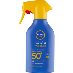 Nivea Sun Protect &amp; Moisture OF 50+ hydratační sprej na opalování, 270 ml