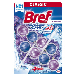 Bref WC blok Power Aktiv Lavender, 2× 50 g
