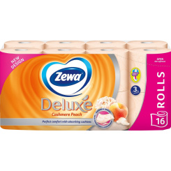 Zewa Deluxe Cashmere Peach 3vrstvý toaletní papír, 16 rolí, 19,3 m role